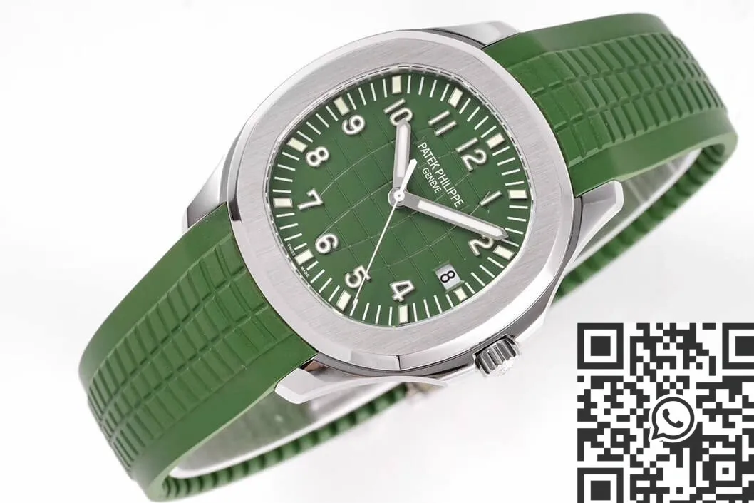 Bright Patek Philippe Aquanaut 5168G-010 Green Dial Watch ZF Factory 2262