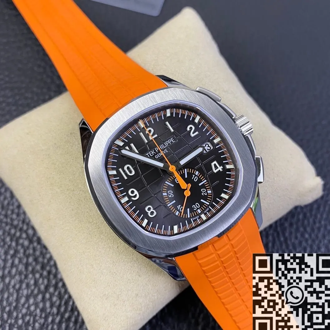 Popular Patek Philippe Aquanaut 5968A-001 Orange Rubber Strap Watch OM Factory 748