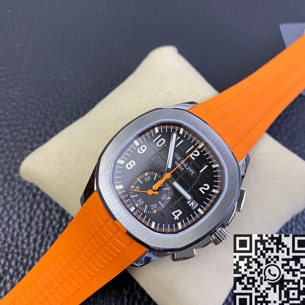 Popular Patek Philippe Aquanaut 5968A-001 Orange Rubber Strap Watch OM Factory 748
