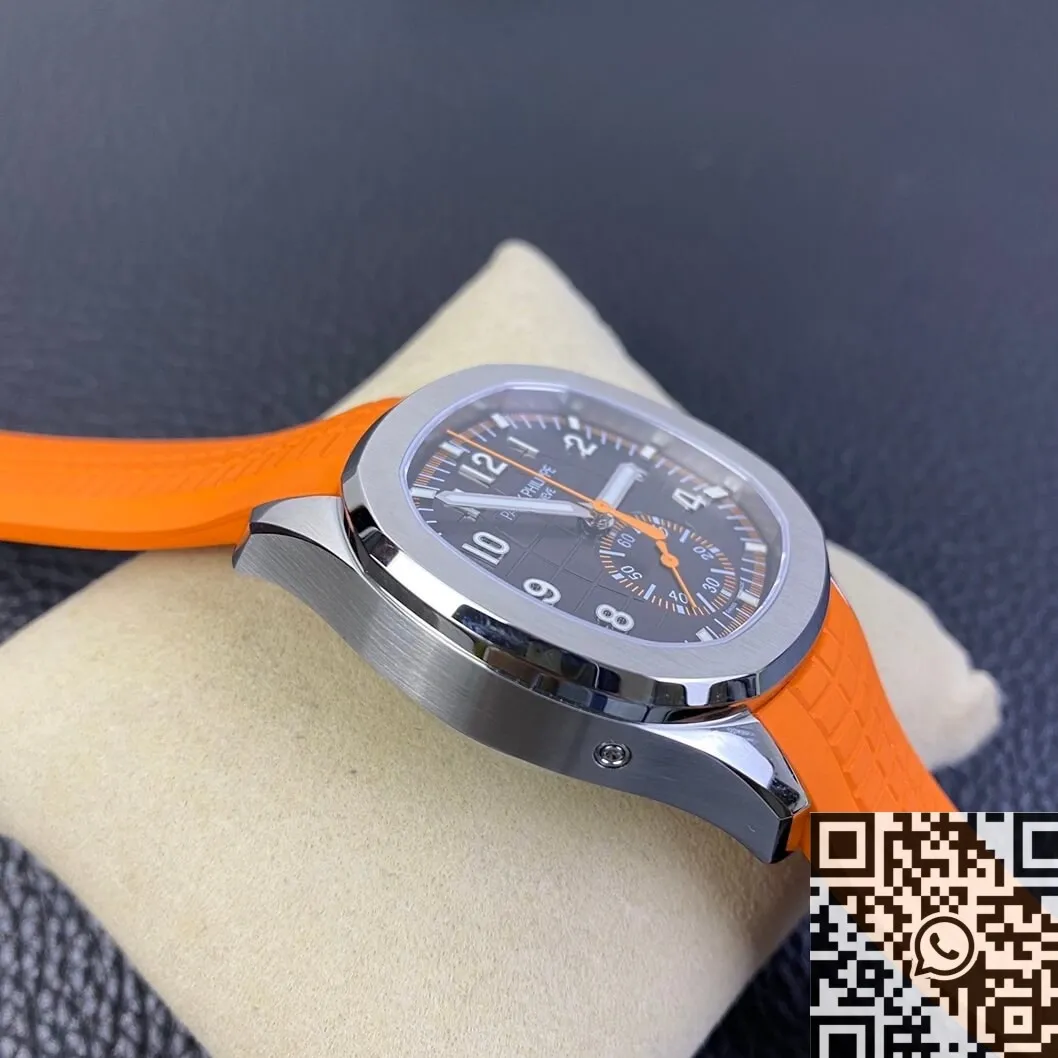 Popular Patek Philippe Aquanaut 5968A-001 Orange Rubber Strap Watch OM Factory 748