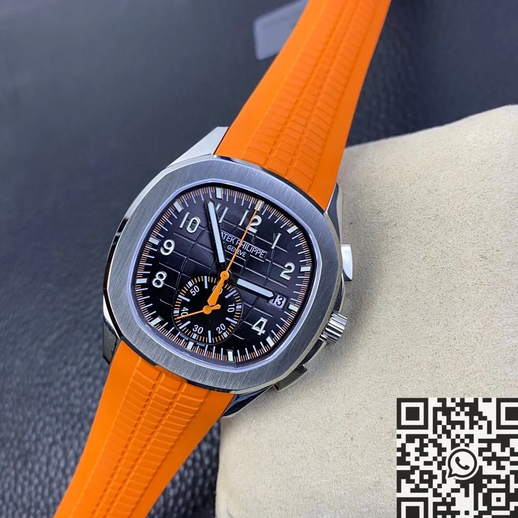 Popular Patek Philippe Aquanaut 5968A-001 Orange Rubber Strap Watch OM Factory 748