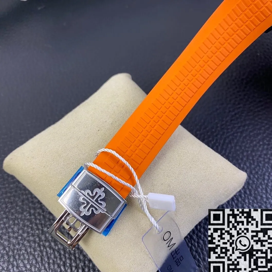 Popular Patek Philippe Aquanaut 5968A-001 Orange Rubber Strap Watch OM Factory 748