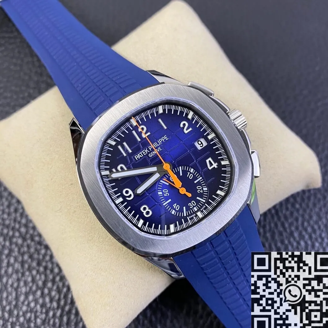 Elegant Patek Philippe Aquanaut 5968A Blue Dial Watch OM Factory 745