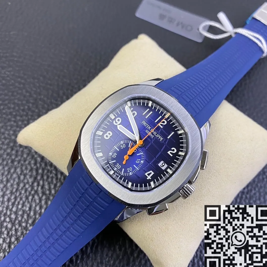 Elegant Patek Philippe Aquanaut 5968A Blue Dial Watch OM Factory 745