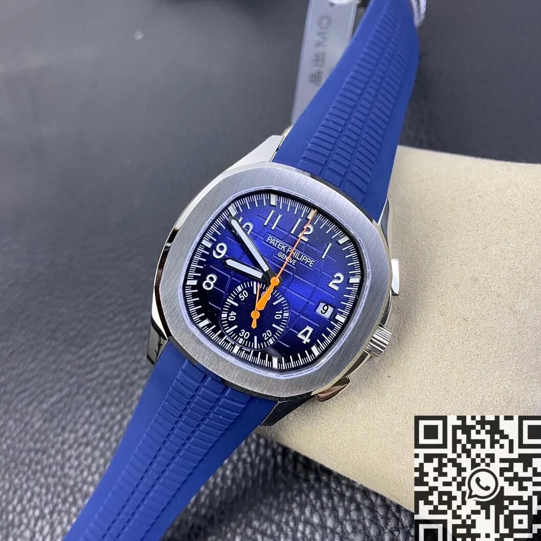 Elegant Patek Philippe Aquanaut 5968A Blue Dial Watch OM Factory 745