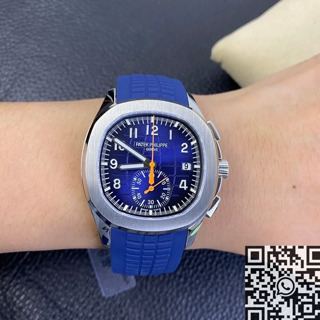 Elegant Patek Philippe Aquanaut 5968A Blue Dial Watch OM Factory 745