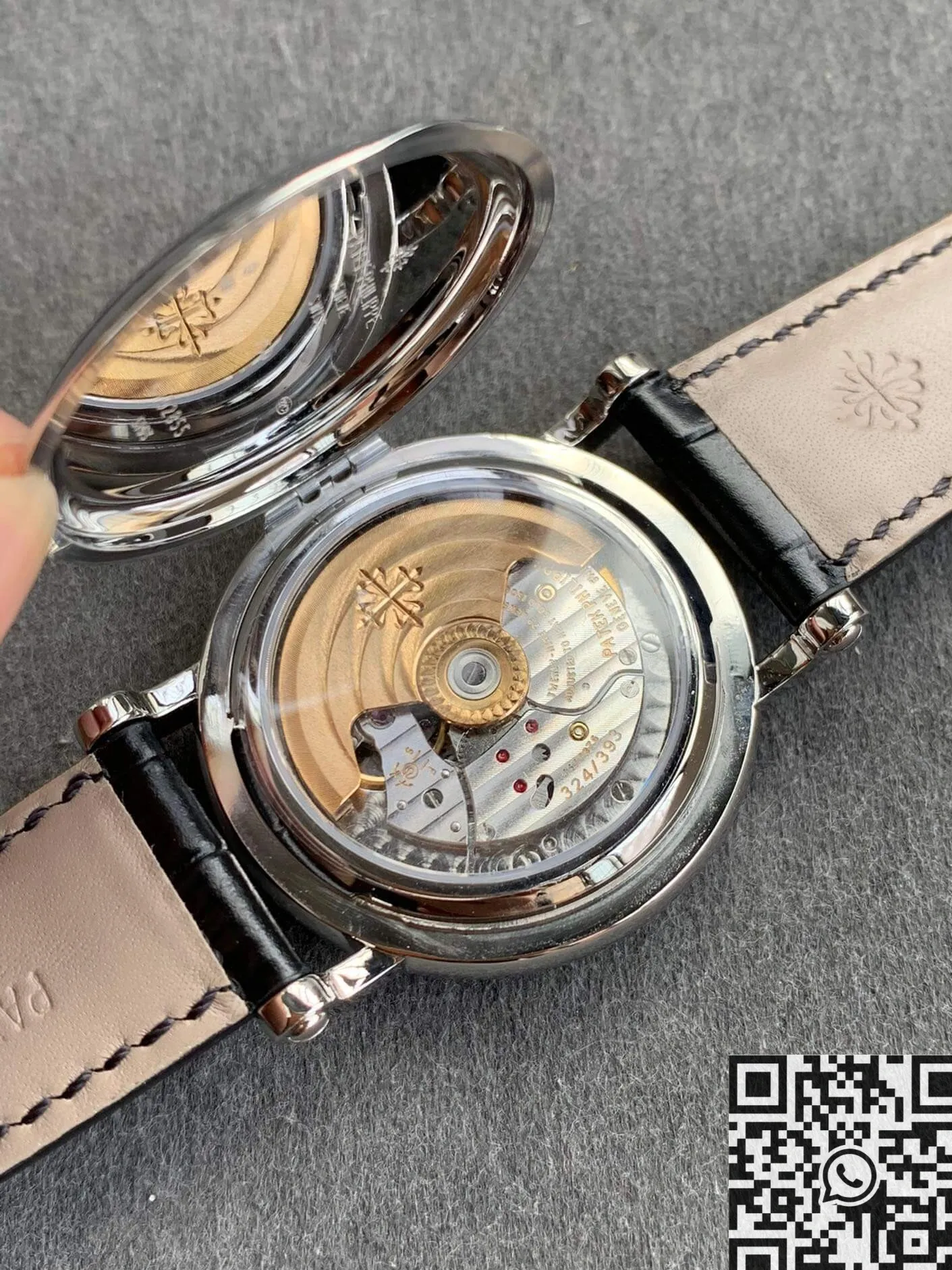 Patek Philippe Calatrava 5153G-010 Black Leather Strap Watch ZF Factory Popular 2265