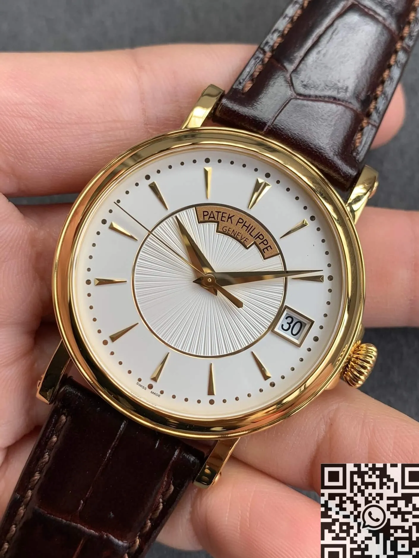 TimelessDesign Patek Philippe Calatrava 5153J-001 Gold Watch Case ZF Factory 2264