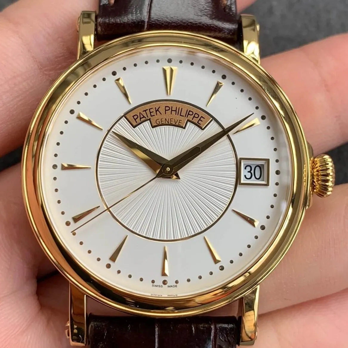 TimelessDesign Patek Philippe Calatrava 5153J-001 Gold Watch Case ZF Factory 2264