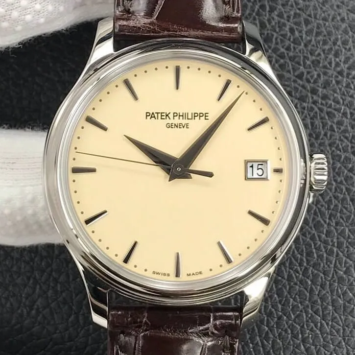 Patek Philippe Calatrava 5227G-001 Ivory White Watch 3K Factory MoistureWicking 1934