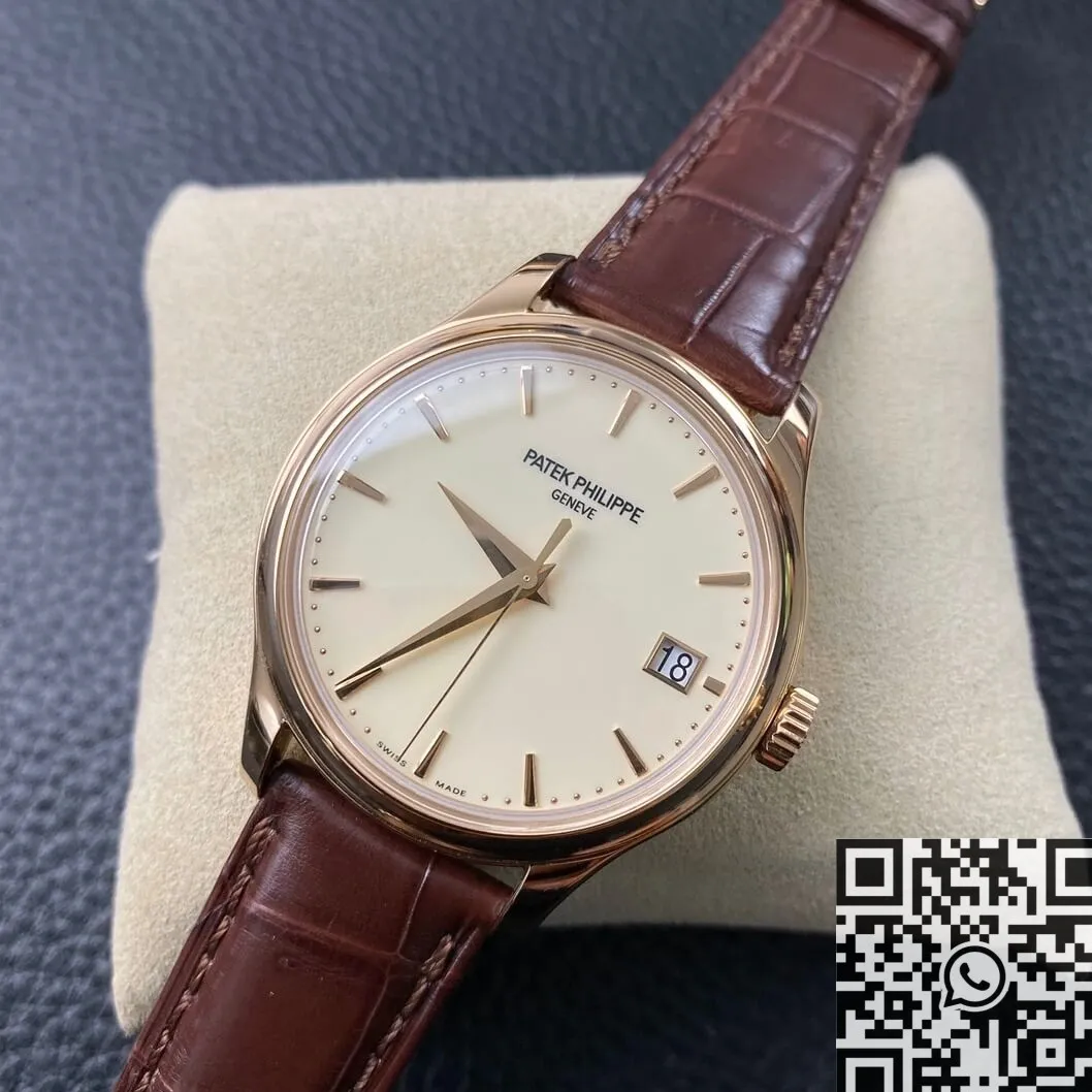 Unisex Patek Philippe Calatrava 5227R-001 Brown Leather Strap Watch ZF Factory 2269