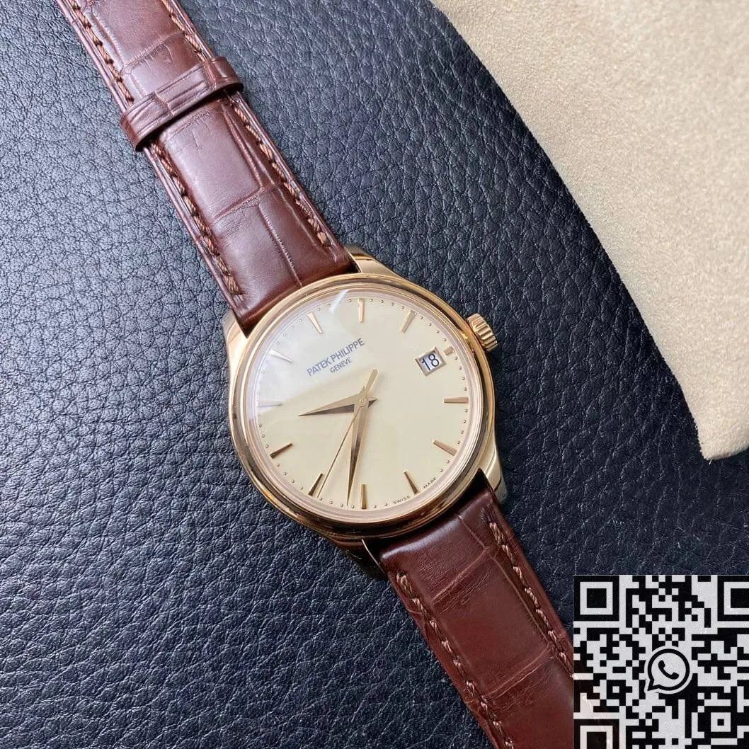 Unisex Patek Philippe Calatrava 5227R-001 Brown Leather Strap Watch ZF Factory 2269