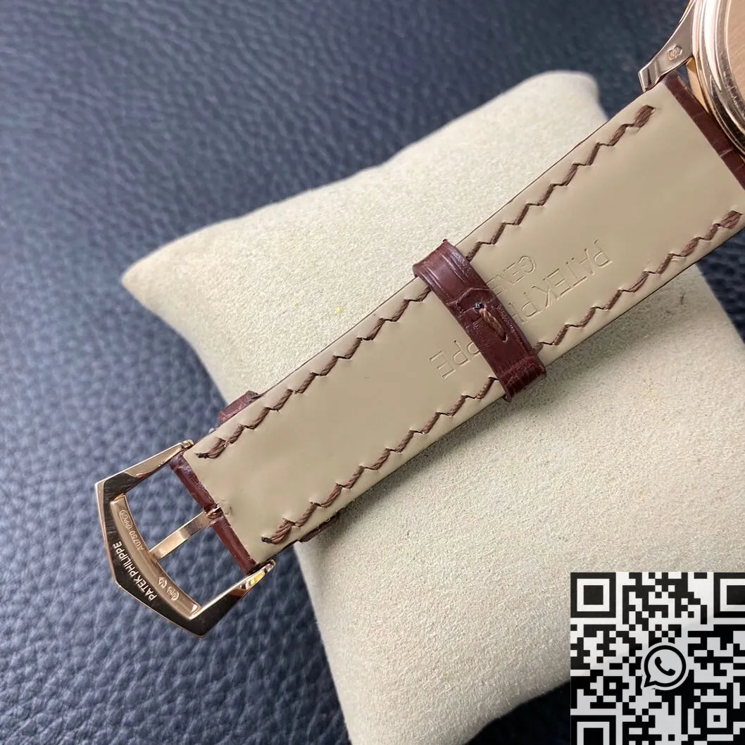Unisex Patek Philippe Calatrava 5227R-001 Brown Leather Strap Watch ZF Factory 2269
