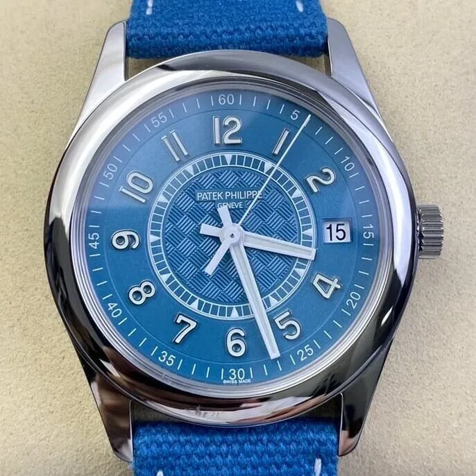Patek Philippe Calatrava 6007A-001 Grey Blue Dial Watch 3K Factory Unisex 1937