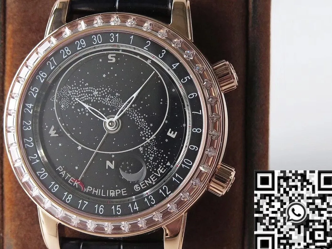 Flexible Patek Philippe Calatrava For Sale 6104R-001 Black Dial Watch AI Factory 762