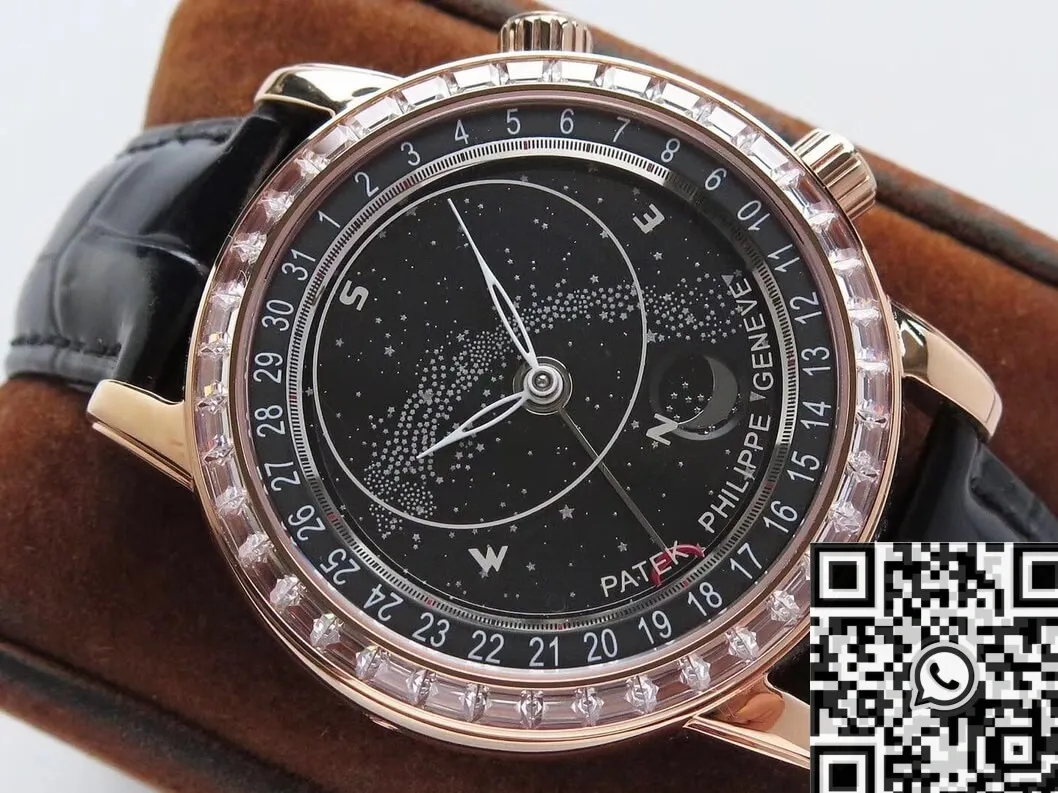 Flexible Patek Philippe Calatrava For Sale 6104R-001 Black Dial Watch AI Factory 762