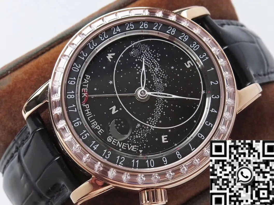 Flexible Patek Philippe Calatrava For Sale 6104R-001 Black Dial Watch AI Factory 762