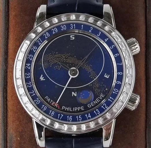 Patek Philippe Calatrava Travel Time 6104G-001 Navy blue Dial Watch AI Factory SmartChoice 763
