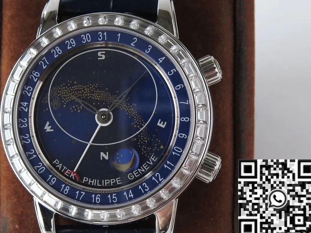 Patek Philippe Calatrava Travel Time 6104G-001 Navy blue Dial Watch AI Factory SmartChoice 763