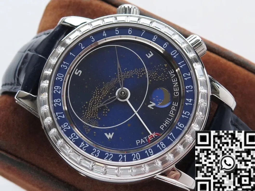 Patek Philippe Calatrava Travel Time 6104G-001 Navy blue Dial Watch AI Factory SmartChoice 763