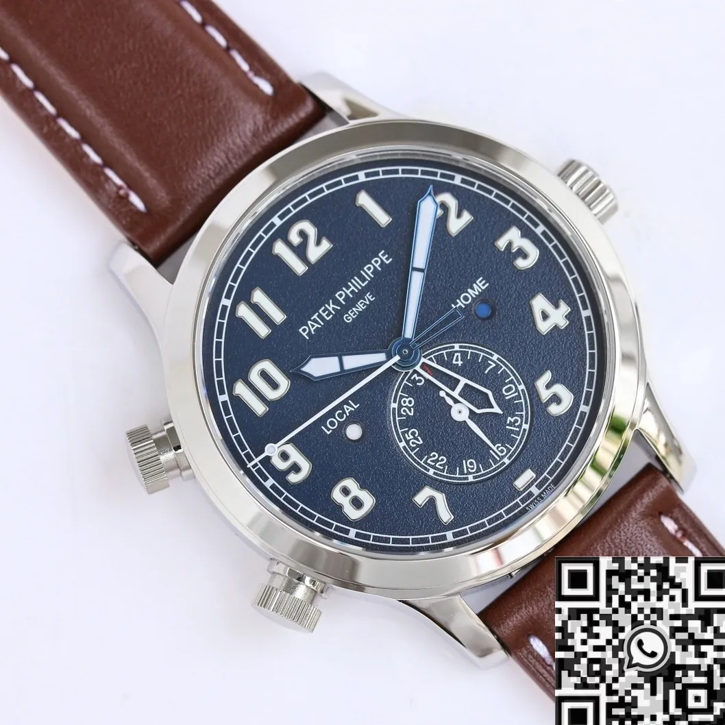 Patek Philippe Complications 5524G-001 Brown Leather Strap Watch GR Factory Durable 770