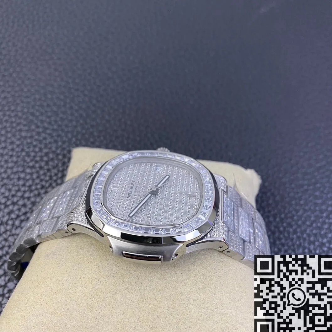Resilient Patek Philippe Diamond Nautilus 5719 10G-010 Full Diamond Watch DM Factory 772