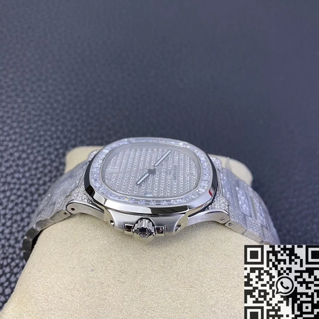 Resilient Patek Philippe Diamond Nautilus 5719 10G-010 Full Diamond Watch DM Factory 772