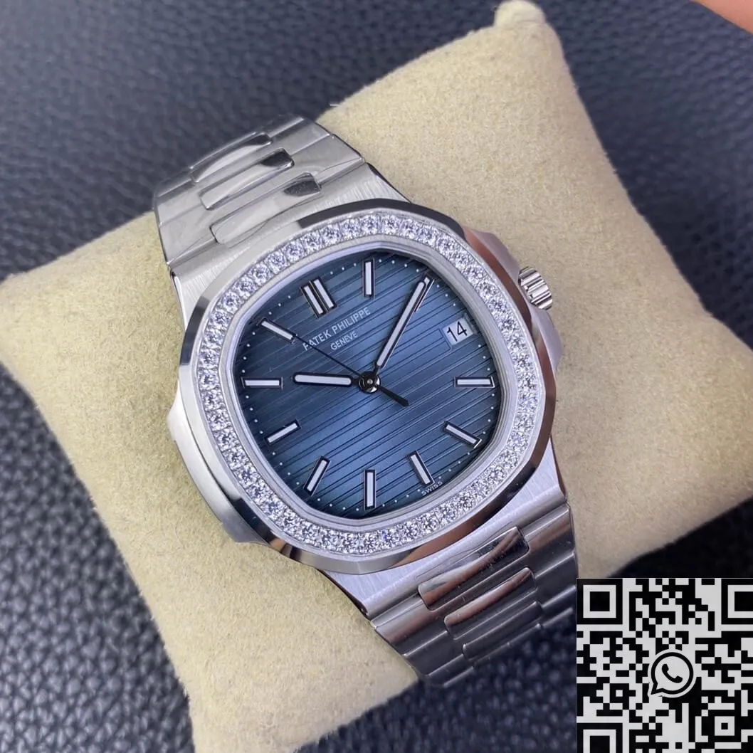 Patek Philippe Nautilus 5711 Blue Diamond Dial Watch 3K Factory Minimalist 1938