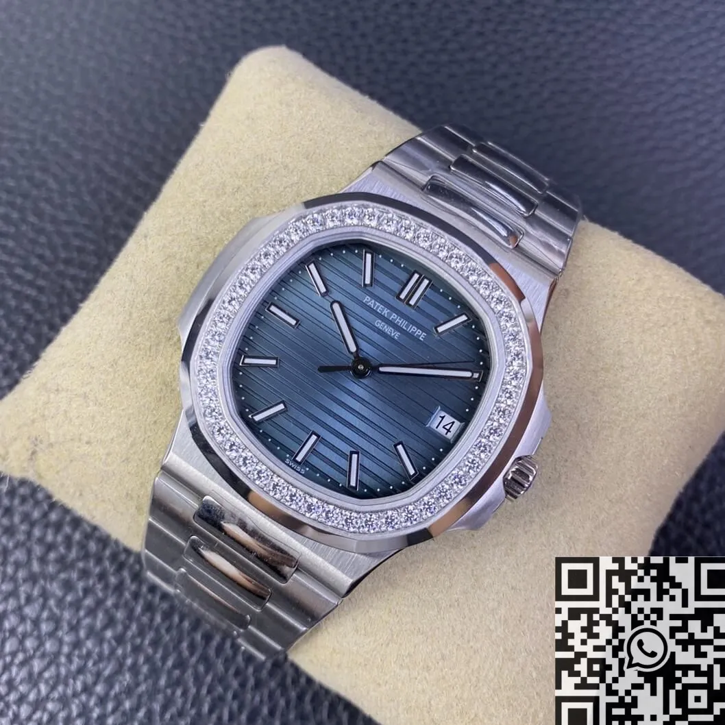 Patek Philippe Nautilus 5711 Blue Diamond Dial Watch 3K Factory Minimalist 1938