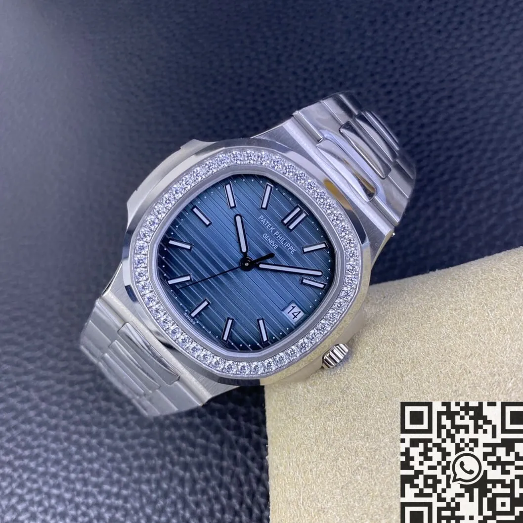 Patek Philippe Nautilus 5711 Blue Diamond Dial Watch 3K Factory Minimalist 1938