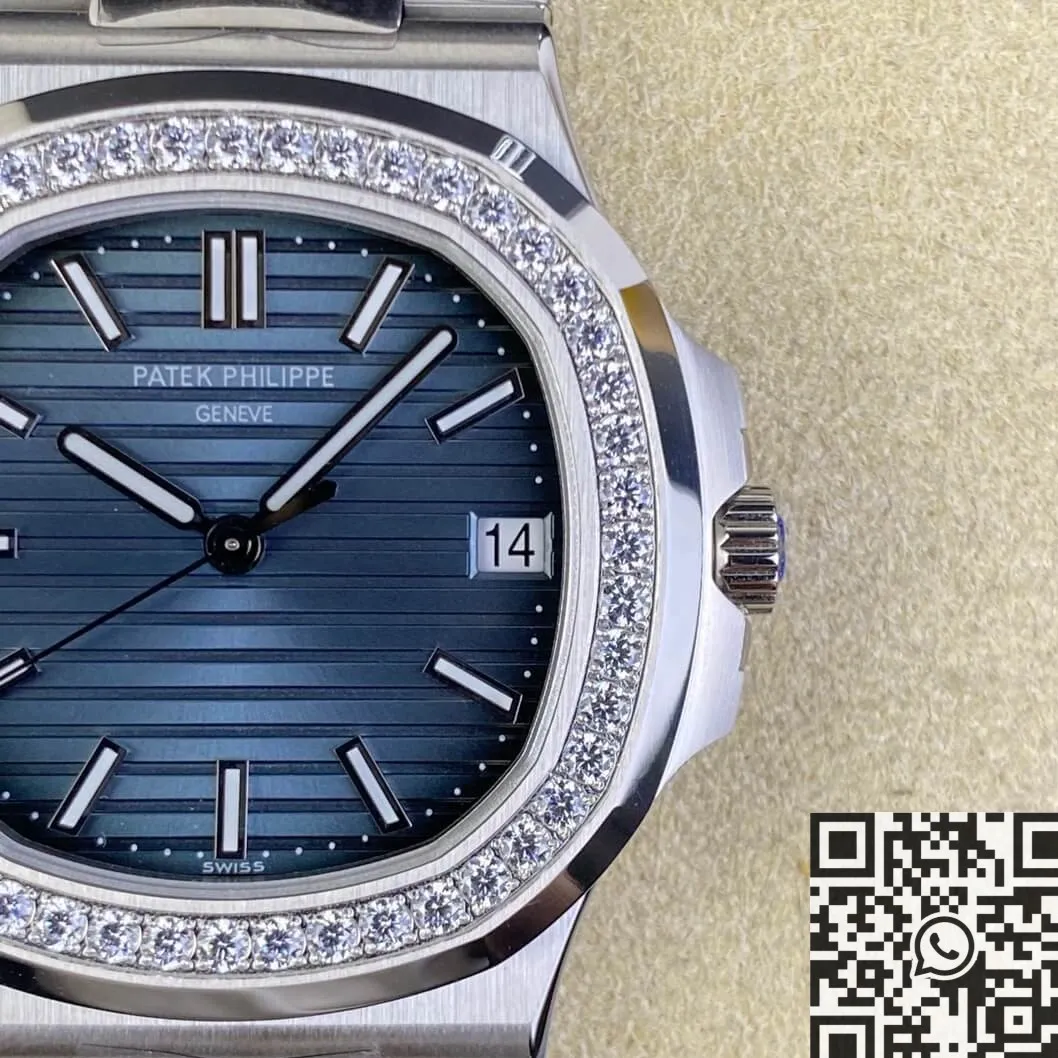 Patek Philippe Nautilus 5711 Blue Diamond Dial Watch 3K Factory Minimalist 1938