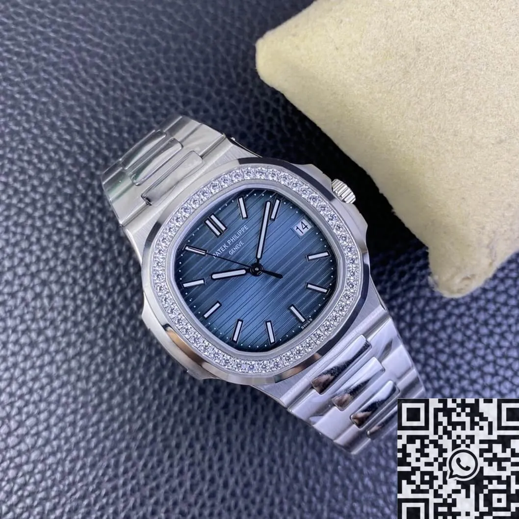 Patek Philippe Nautilus 5711 Blue Diamond Dial Watch 3K Factory Minimalist 1938