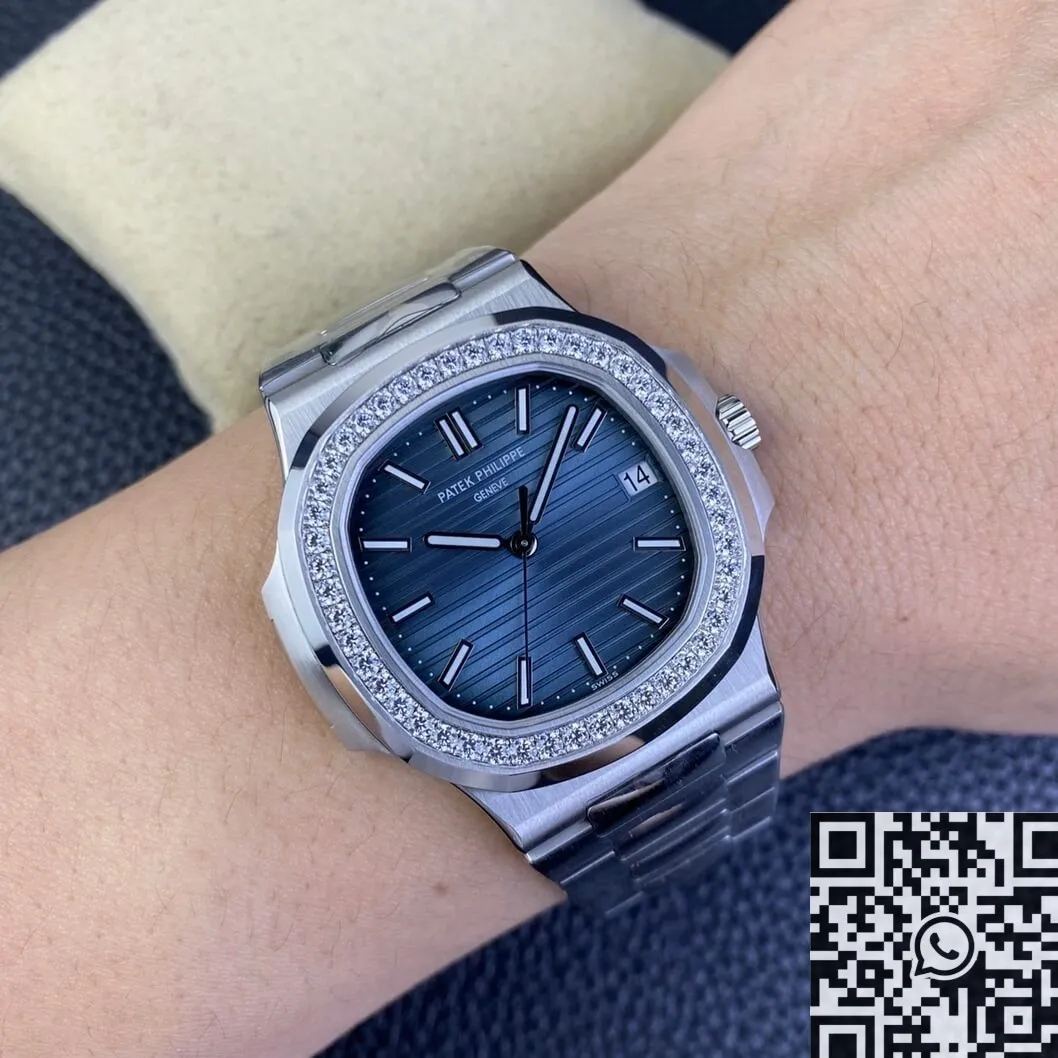 Patek Philippe Nautilus 5711 Blue Diamond Dial Watch 3K Factory Minimalist 1938