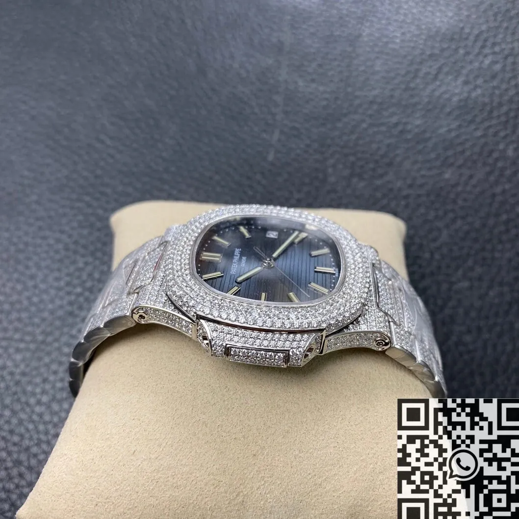 WaterResistant Patek Philippe Nautilus 5711 Blue Diamond Dial Watch R8 Factory 2734