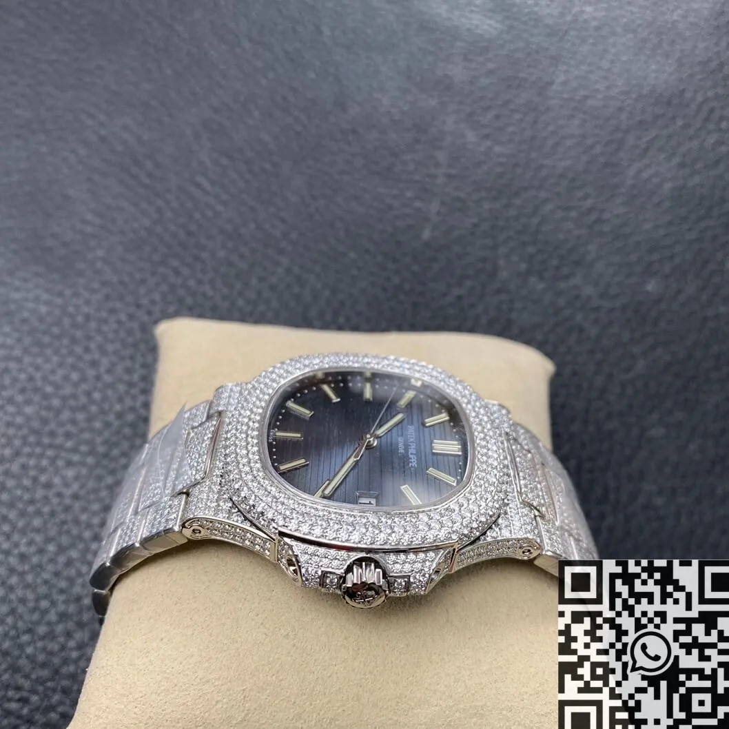 WaterResistant Patek Philippe Nautilus 5711 Blue Diamond Dial Watch R8 Factory 2734
