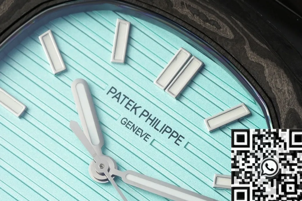 FlexibleFit Patek Philippe Nautilus 5711 Carbon Fiber Tiffany Blue Dial Collection Custom Watch 777