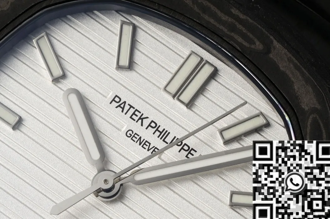 TopPick Patek Philippe Nautilus 5711 Carbon Fiber White Dial Custom Watch 775