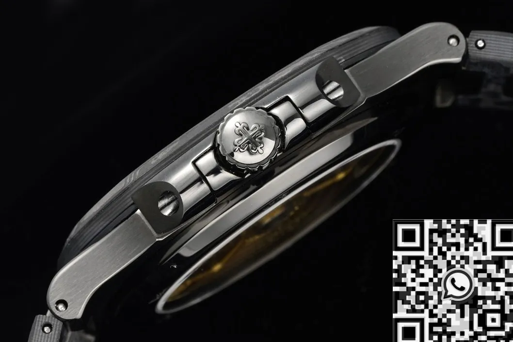 TopPick Patek Philippe Nautilus 5711 Carbon Fiber White Dial Custom Watch 775
