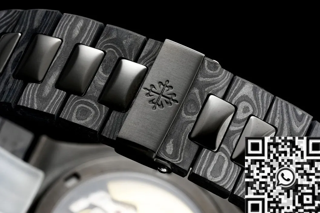 TopPick Patek Philippe Nautilus 5711 Carbon Fiber White Dial Custom Watch 775