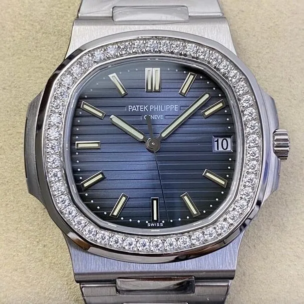 Patek Philippe Nautilus 5711 Diamond Bezel Watches PPF Factory Elegant 2623