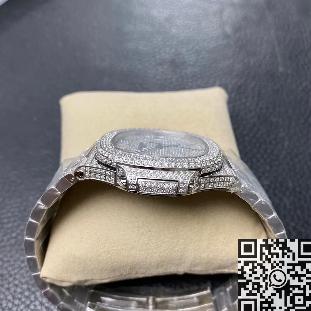 Patek Philippe Nautilus 5711 Full Diamond Watch R8 Factory Bright 781