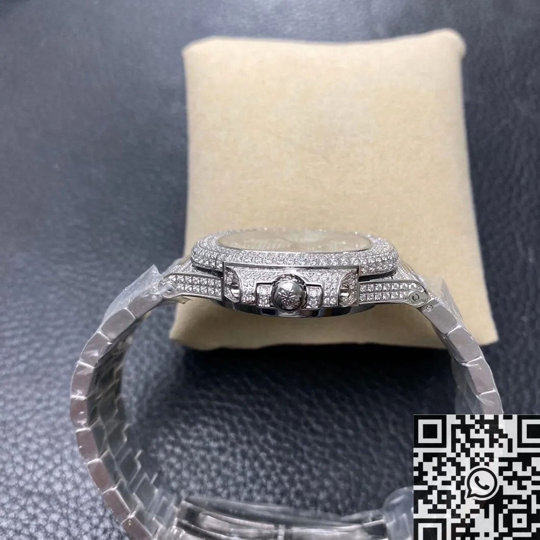 Patek Philippe Nautilus 5711 Full Diamond Watch R8 Factory Bright 781