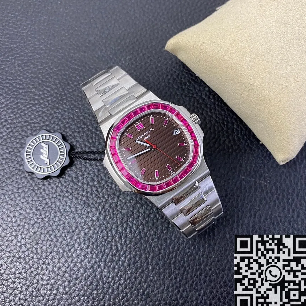 Patek Philippe Nautilus 5711 Red Diamond Gemstone Watch PPF Custom Trendy 2620