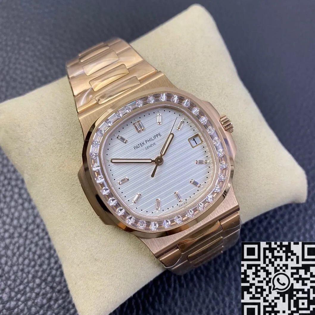 Patek Philippe Nautilus 5711 Rose Gold Watches Diamond Bezel PPF Factory Packable 2636