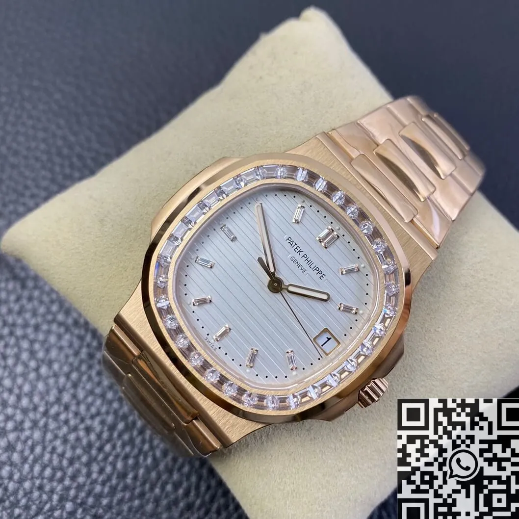 Patek Philippe Nautilus 5711 Rose Gold Watches Diamond Bezel PPF Factory Packable 2636