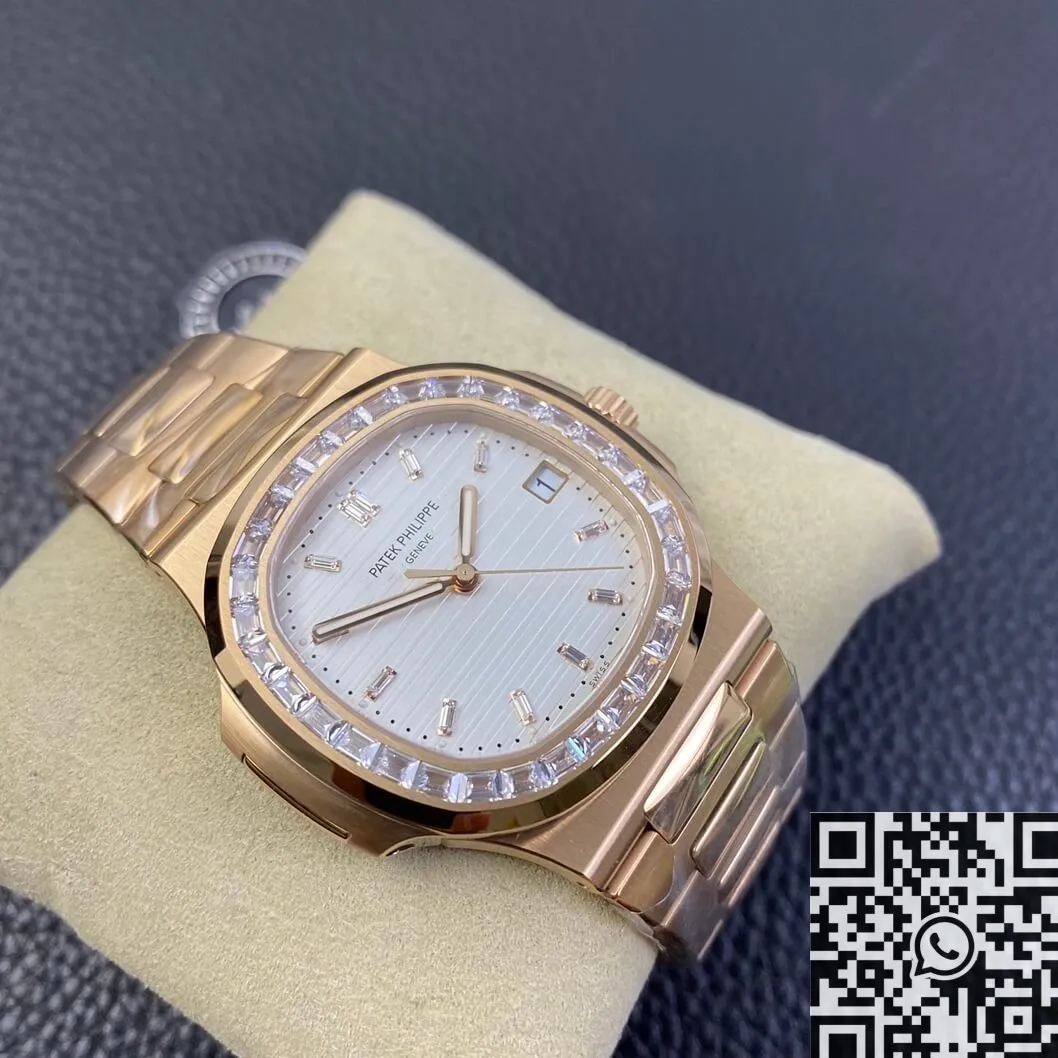 Patek Philippe Nautilus 5711 Rose Gold Watches Diamond Bezel PPF Factory Packable 2636