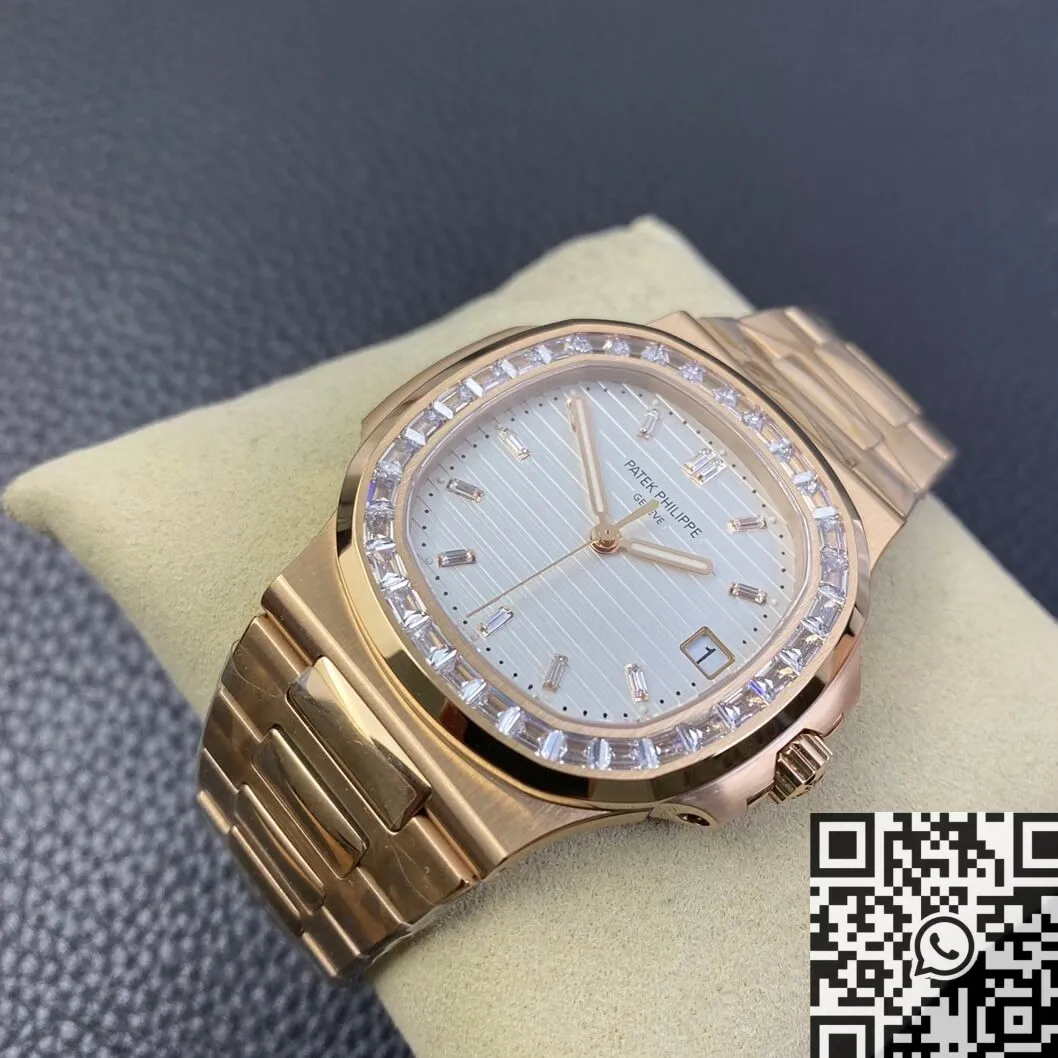 Patek Philippe Nautilus 5711 Rose Gold Watches Diamond Bezel PPF Factory Packable 2636