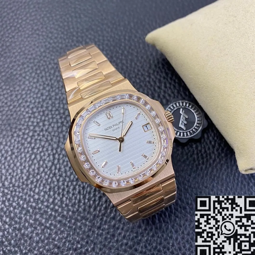Patek Philippe Nautilus 5711 Rose Gold Watches Diamond Bezel PPF Factory Packable 2636