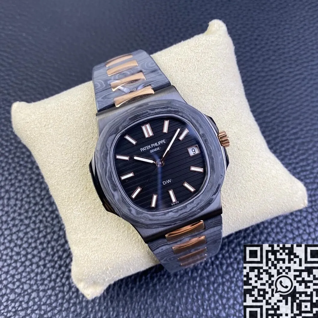 HighQuality Patek Philippe Nautilus 5711 Super Clone Carbon Fiber Gold Case Custom Watch 788