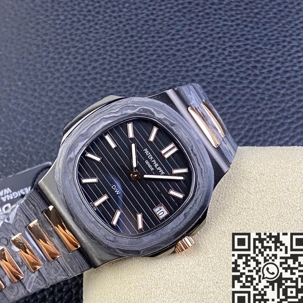 HighQuality Patek Philippe Nautilus 5711 Super Clone Carbon Fiber Gold Case Custom Watch 788